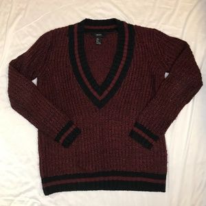 Knit V-neck sweater